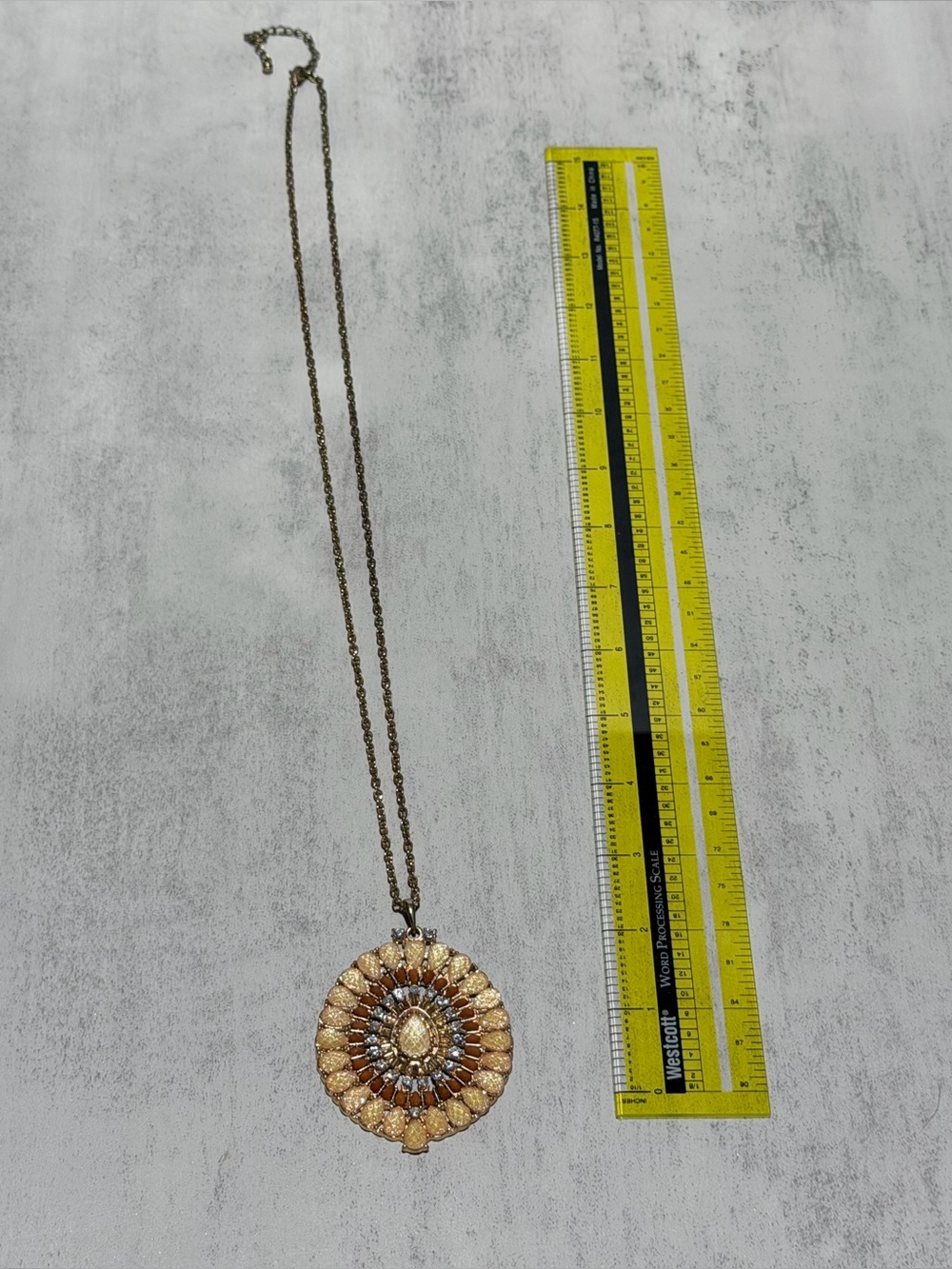Gold-Tone Floral Pendant Necklace - Women Jewelry